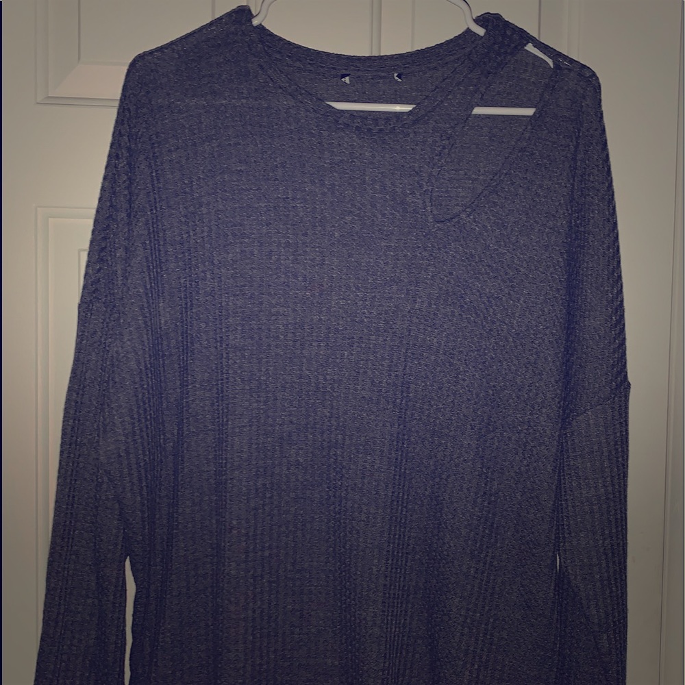 Gray Express Long Sleeve Top